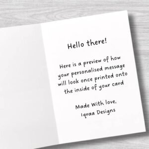 Ace Of Hearts - Valentines Card, Personalised Inside Text, Custom Card, Love Card, Cute Card, Card For Her, Girlfriend, Wife